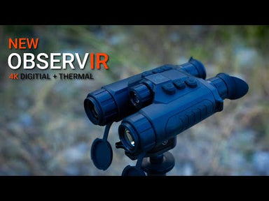 This video showcases the AGM ObservIR LRF Fusion Binoculars, highlighting their dual thermal and CMOS imaging, exceptional clarity in varied light conditions, and integrated laser rangefinder for precise distance measurement