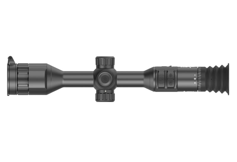 AGM AdderV2 LRF 35-384 featuring a high-resolution 2560x2560 micro-display with a semi-circular user interface