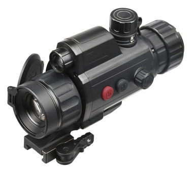 Front view of the AGM Neith DC Digital Night Vision Clip-On, designed for versatile day and night hunting