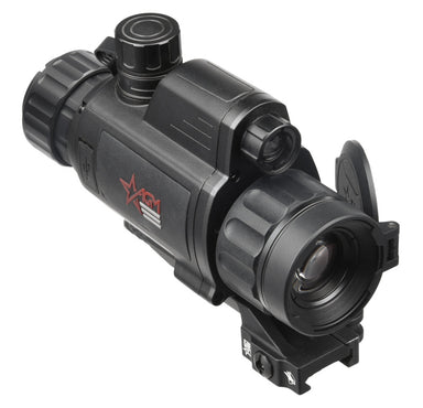 Side view of the AGM Neith DC Digital Night Vision Clip-On, showing its sleek design and ergonomic controls