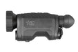 Close-up of the AGM ReachIR Thermal Monocular with its removable, rechargeable 18650 battery for extended usage