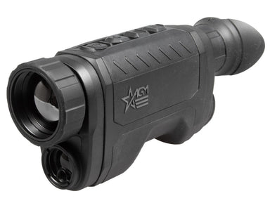 Front view of the AGM ReachIR Thermal Monocular featuring its sleek, ergonomic design and advanced 1024×768 OLED display