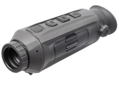 Front view of the AGM Seeker Thermal Monocular, highlighting its compact, rugged design and ergonomic features