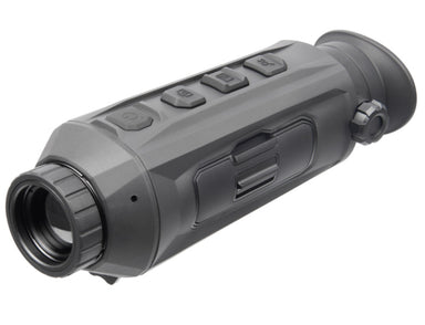 Front view of the AGM Seeker Thermal Monocular, highlighting its compact, rugged design and ergonomic features