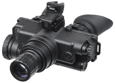 AGM Wolf-7 PRO bi-ocular night vision goggles with high-grade image intensifier tubes, designed for hands-free use and excellent performance in low-light conditions