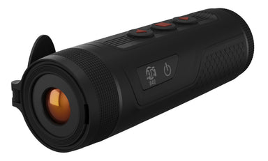 Front view of the ATN BlazeTrek thermal monocular showcasing its compact and ergonomic design